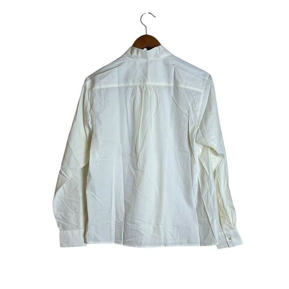 NWT! Talbots‎ off white 100% cotton button down shirt - Picture 6 of 8